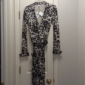 Diane von Furstenberg Animal Print Jumpsuit
